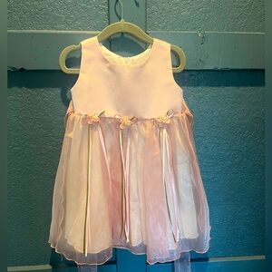 Light pink sleeveless toddler dress